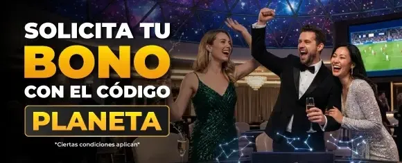 Bono de Bienvenida Galáctico promotional banner